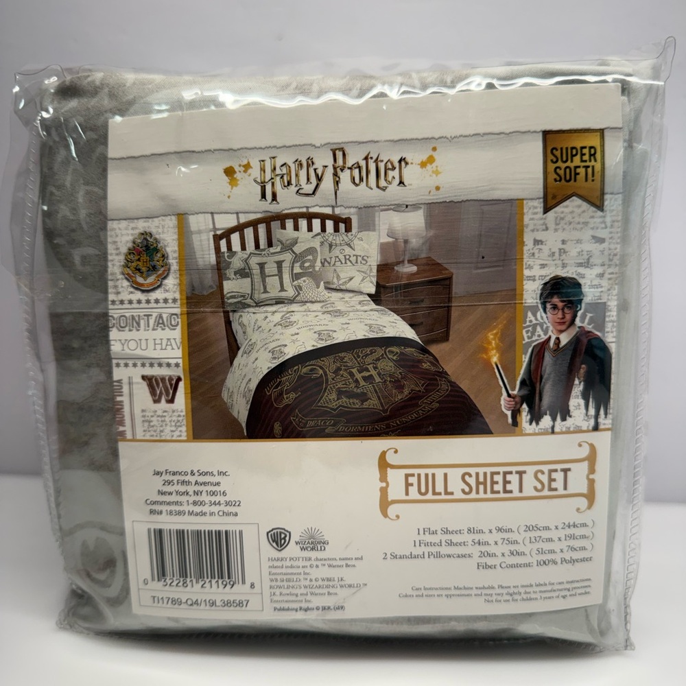 Jay Franco Harry Potter Full Sheet Set